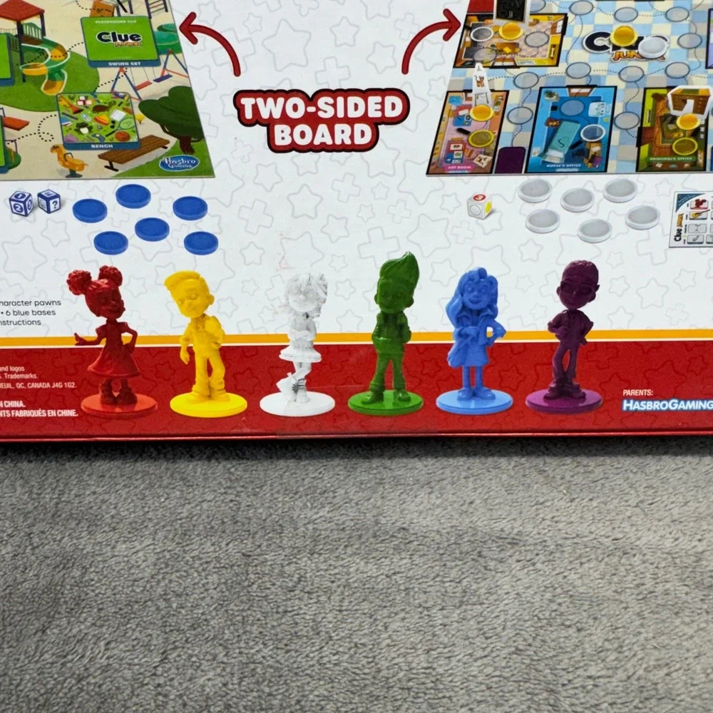 Clue Junior Board‎ Game Ages 4+ Double Sided Gameboard 2 Games in 1 Hasbro